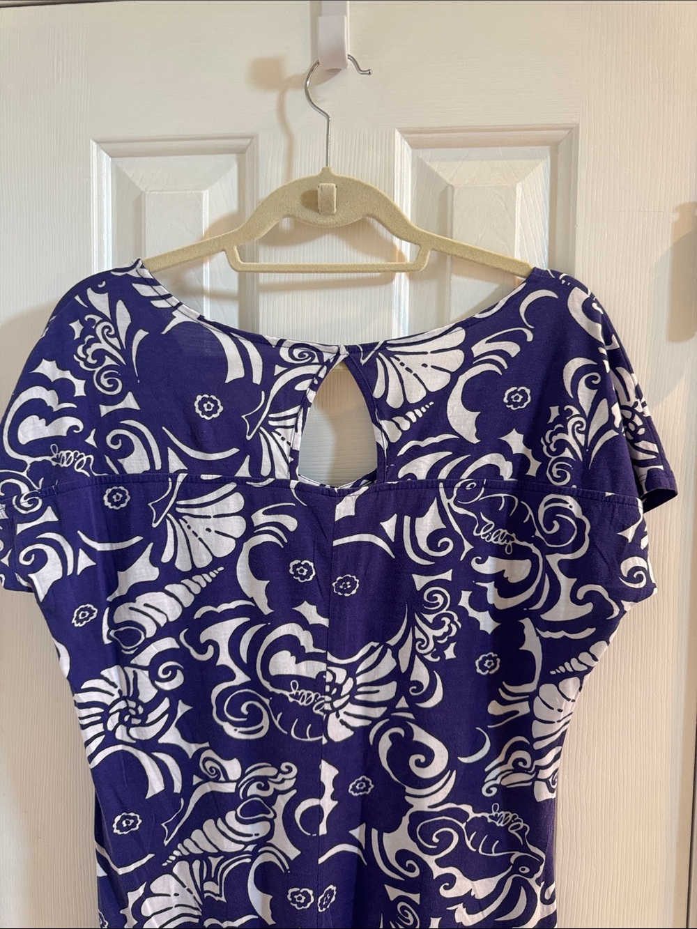 Lilly Pulitzer Daniella Dress Seahorse Seashell Pattern Resort Travel - Picture 7 of 10